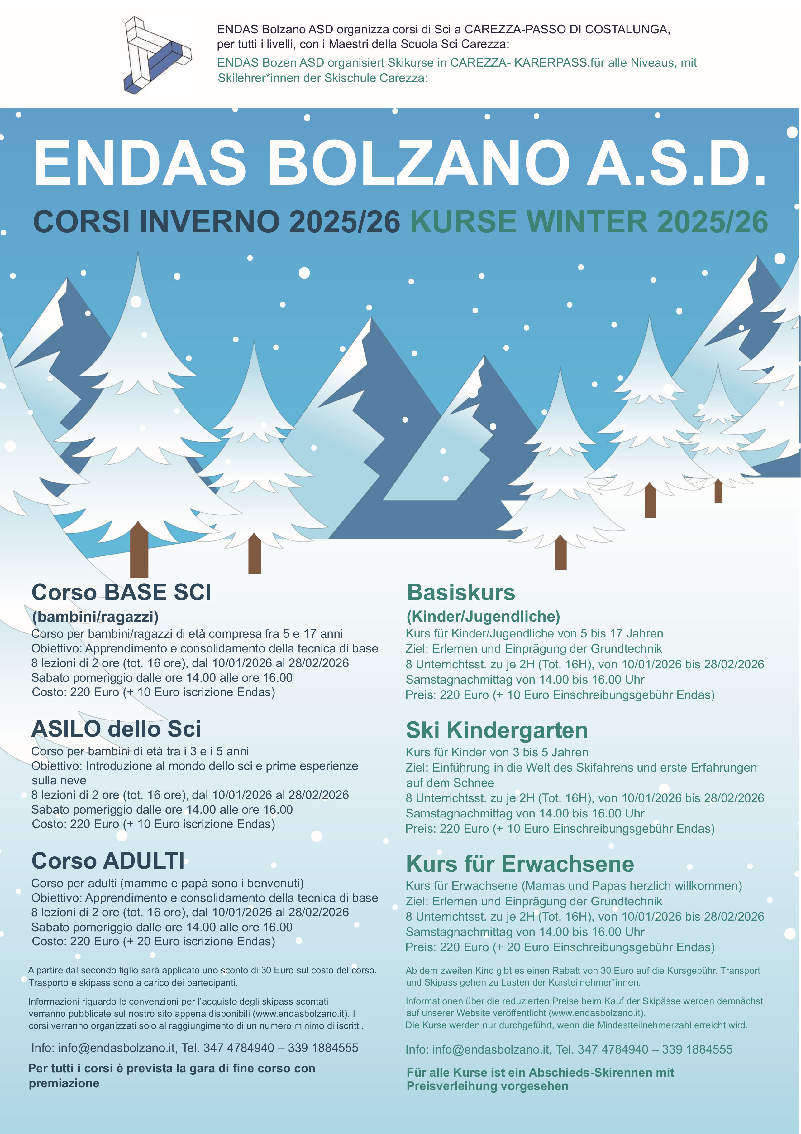 classifica gara sci endas 2023